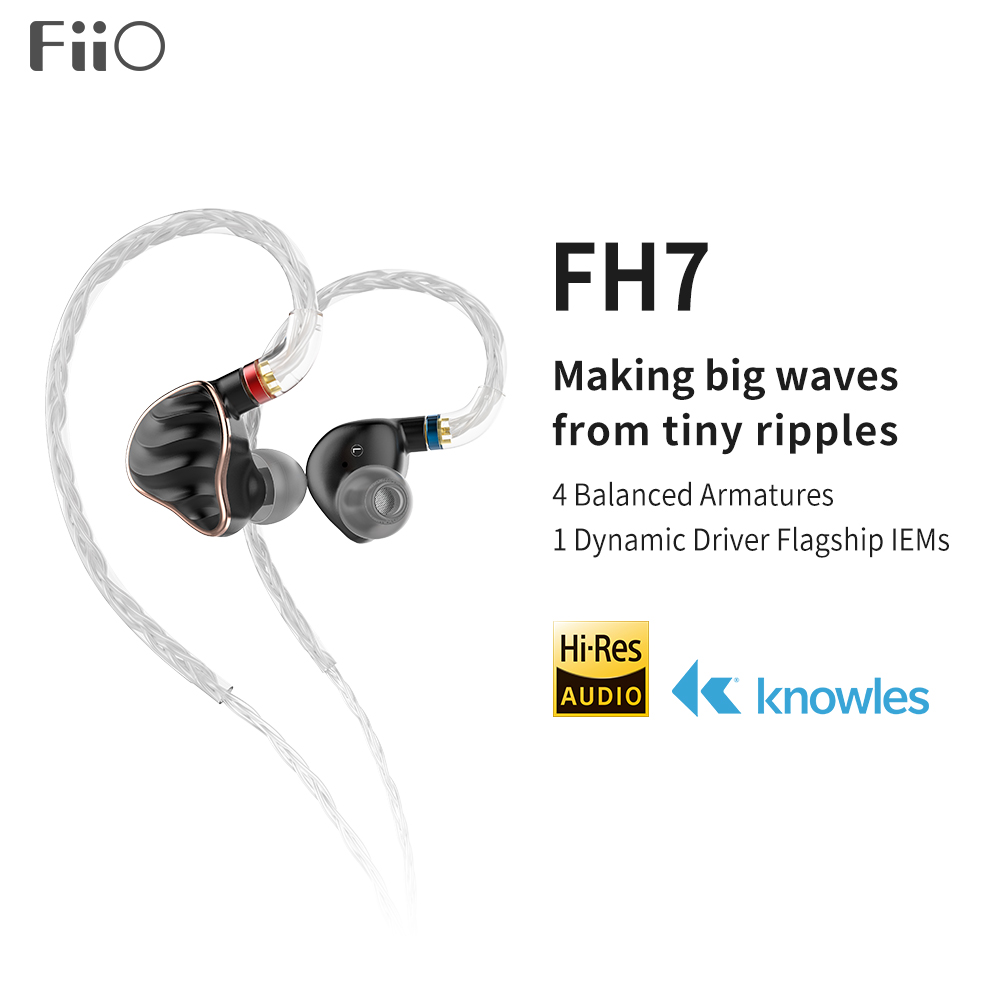 FiiO FH7 FH7S  ̾ ̾, 1DD + 4BA ̺..